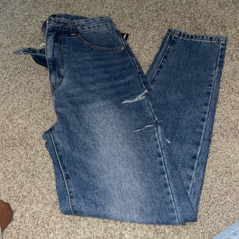 Jeans with cut out on sides size UK 10 EU 38